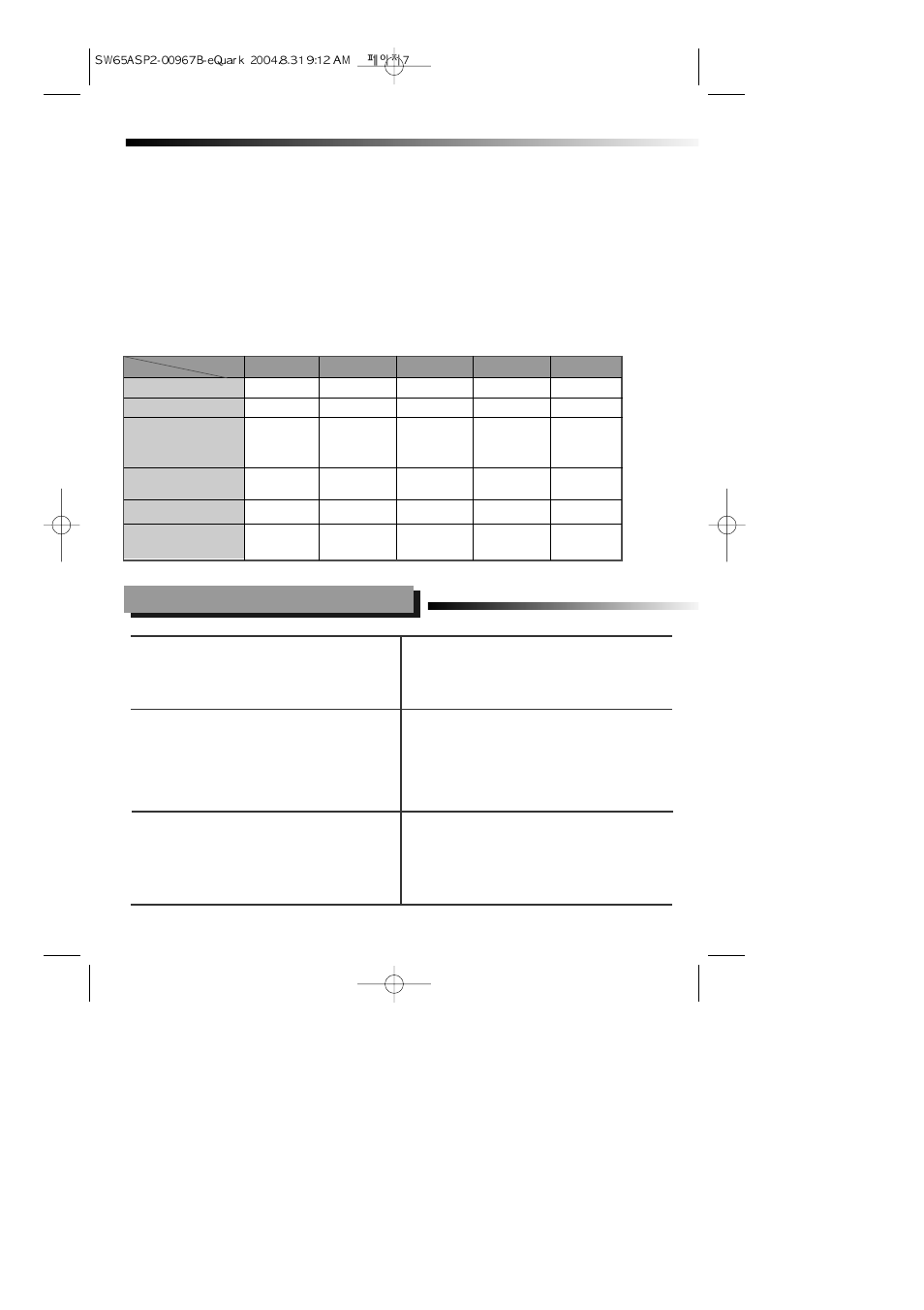 Wash program, Washing program | Samsung SW56APPI User Manual | Page 8 / 10