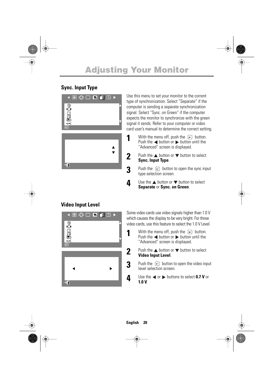 Adjusting your monitor | Samsung 1200NF User Manual | Page 22 / 33