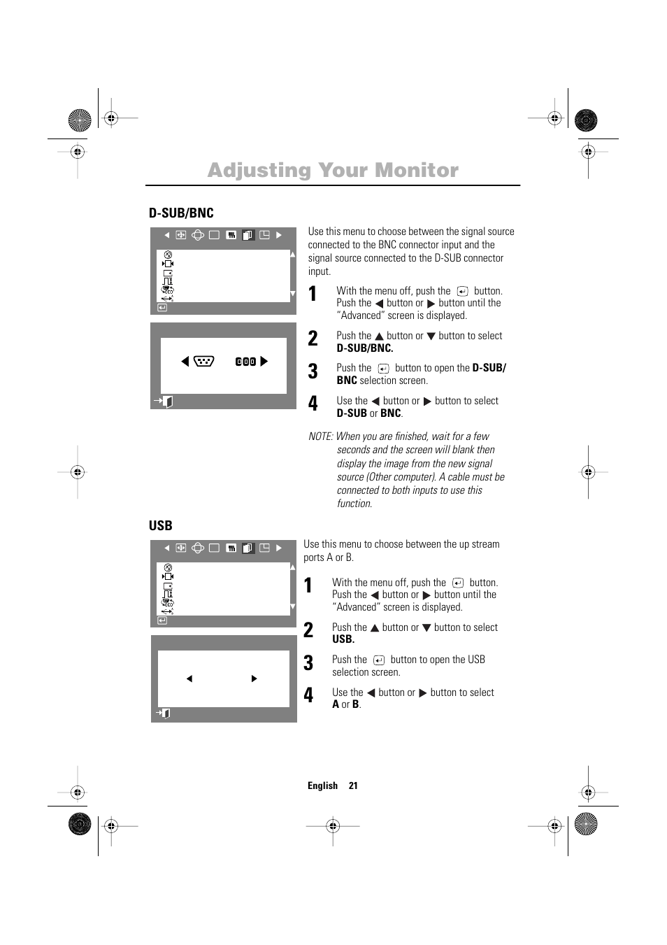 Adjusting your monitor | Samsung 1200NF User Manual | Page 23 / 33