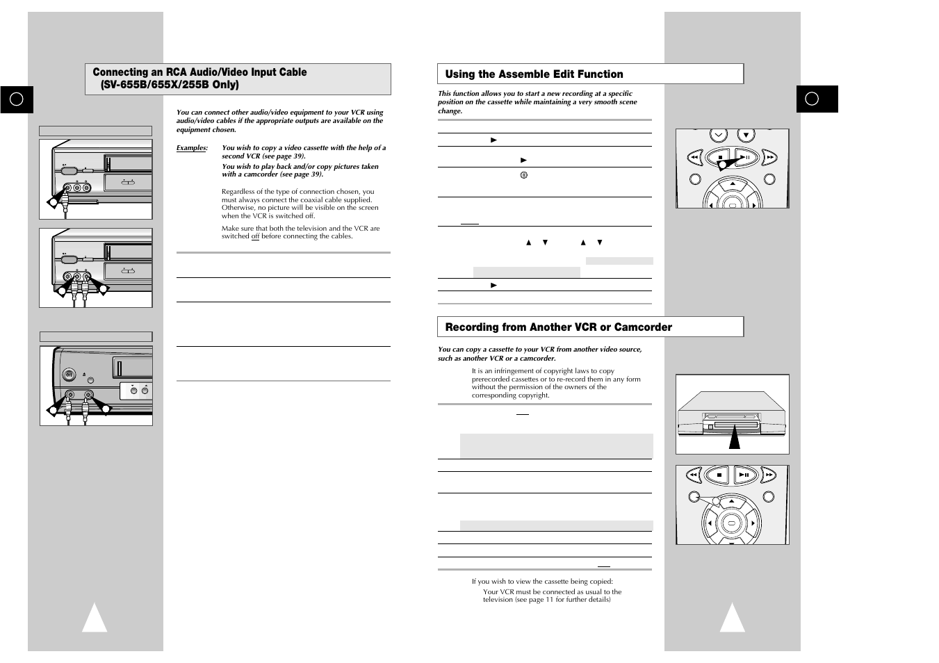 Samsung sv 255B User Manual | Page 22 / 26