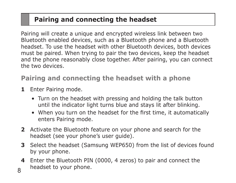 Samsung WEP650 User Manual | Page 11 / 21
