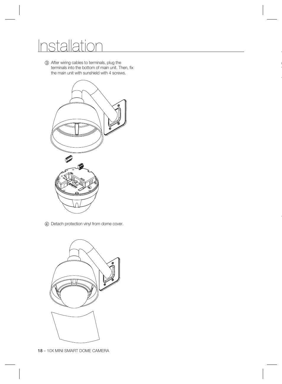 Installation | Samsung MINI SMART SCC-C7325 User Manual | Page 18 / 43