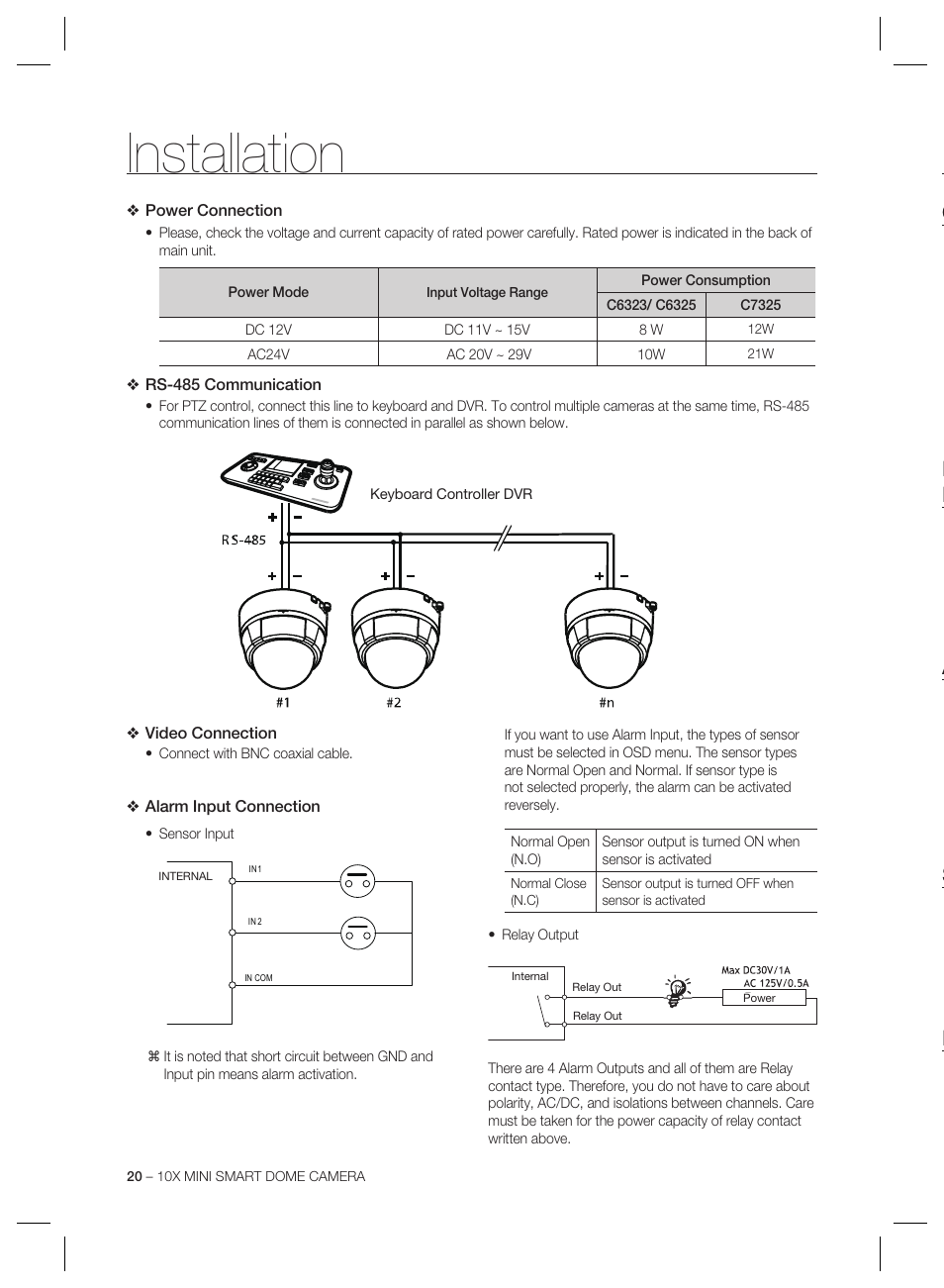 Installation | Samsung MINI SMART SCC-C7325 User Manual | Page 20 / 43