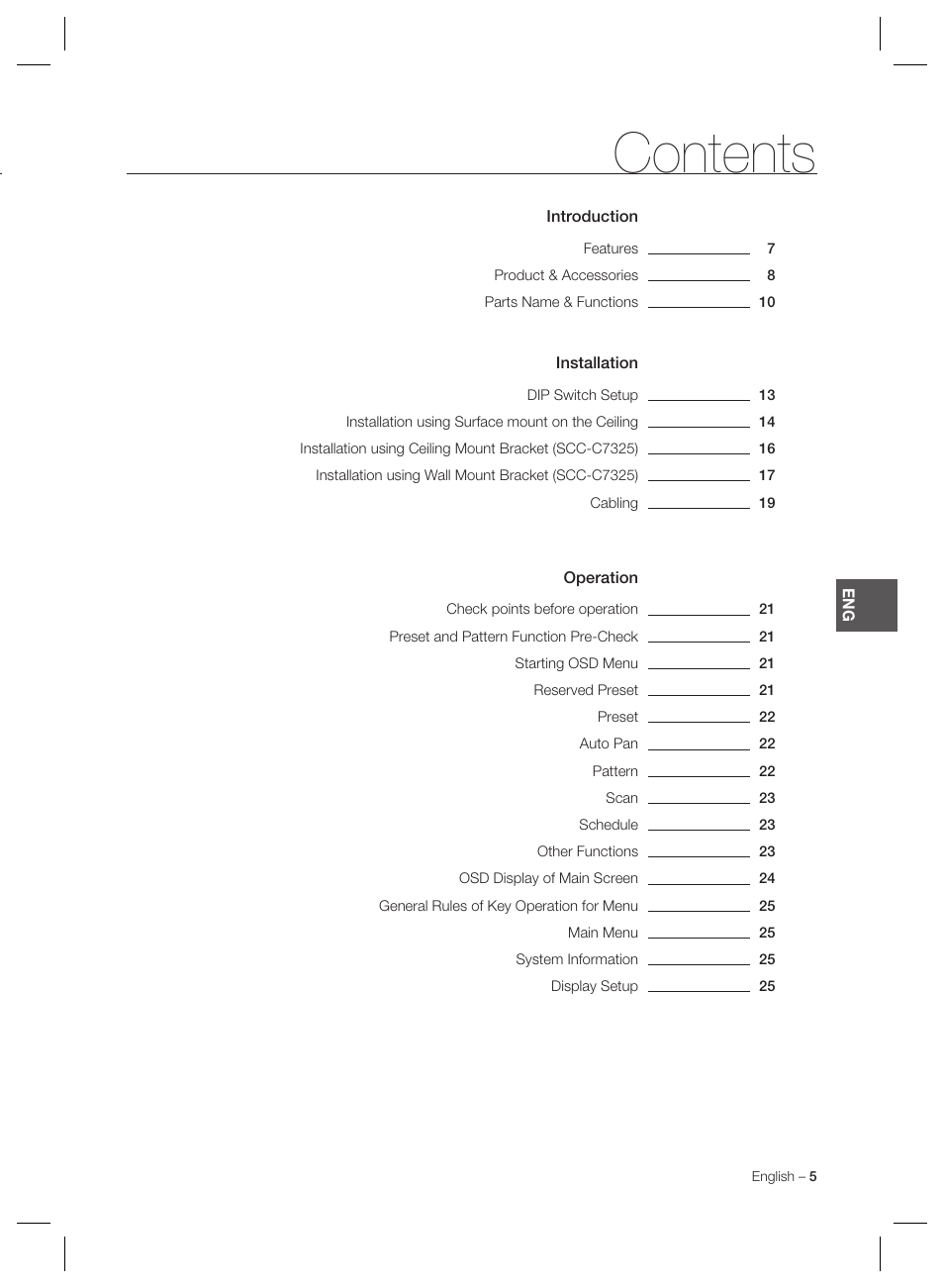 Samsung MINI SMART SCC-C7325 User Manual | Page 5 / 43