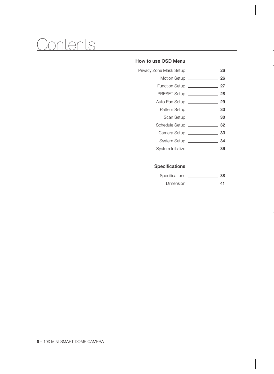 Samsung MINI SMART SCC-C7325 User Manual | Page 6 / 43