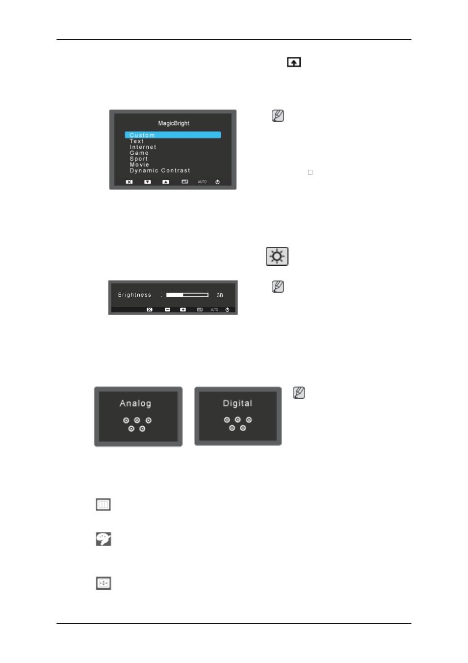 Brightness, Source, Osd function | Samsung 2243QW User Manual | Page 39 / 564