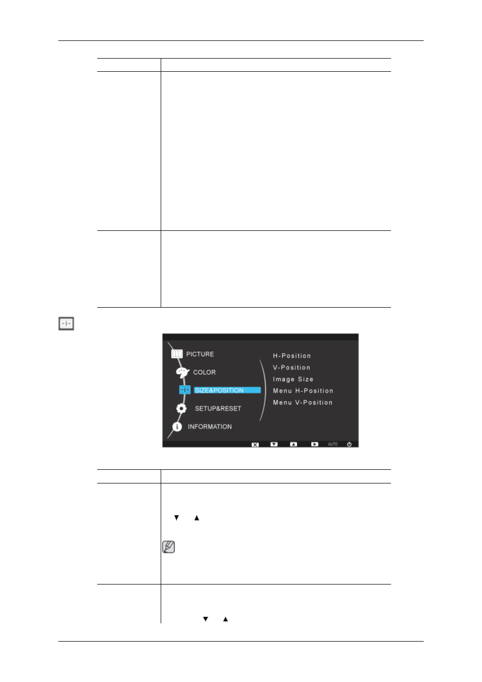 Size & position | Samsung 2243QW User Manual | Page 43 / 564