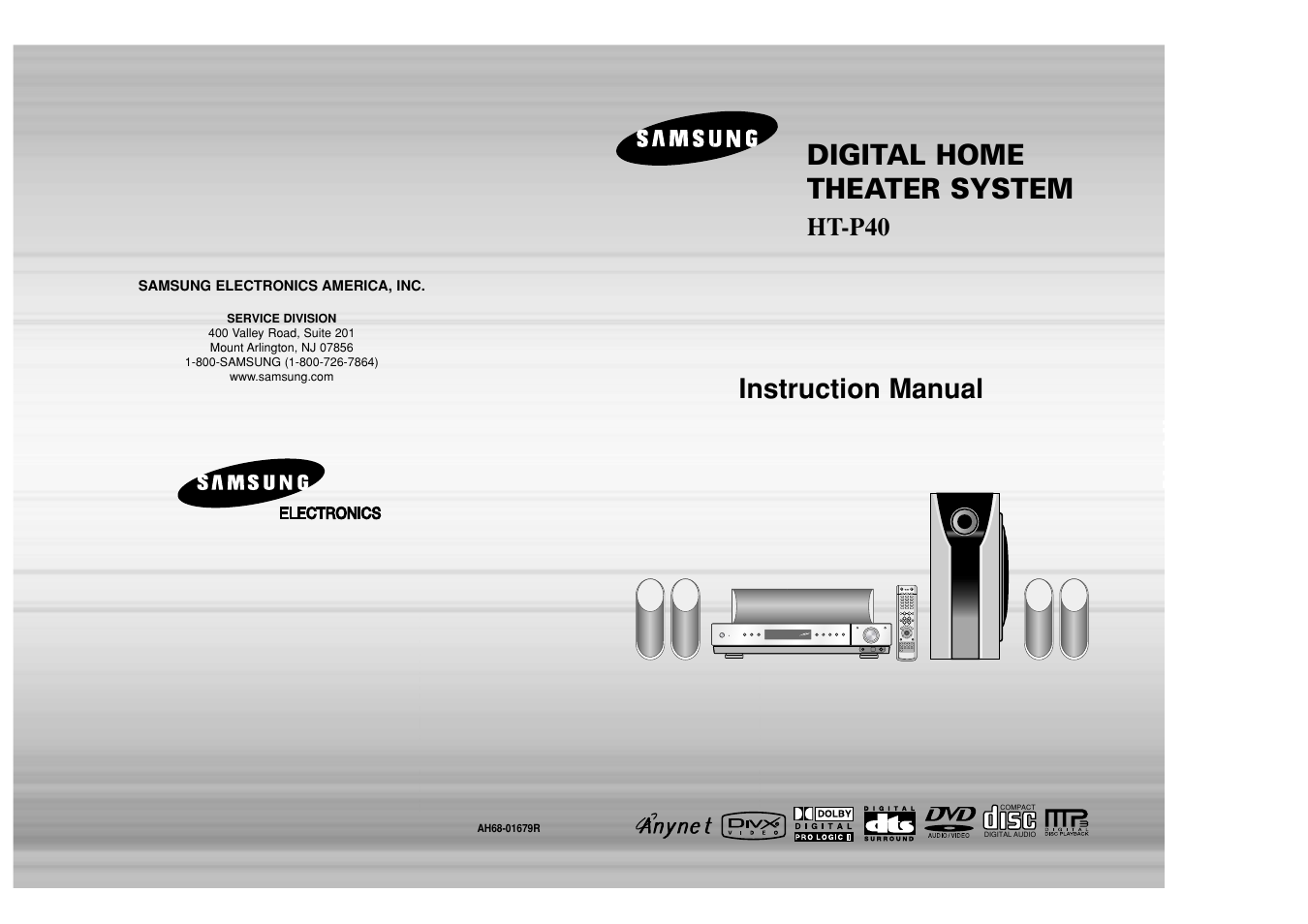 Samsung HT-P40 User Manual | 37 pages