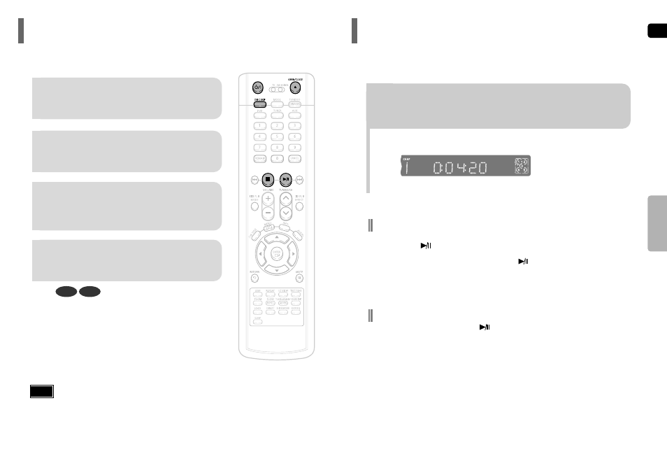 Operation, Disc playback, Selecting a disc in the disc changer | Samsung HT-P40 User Manual | Page 13 / 37