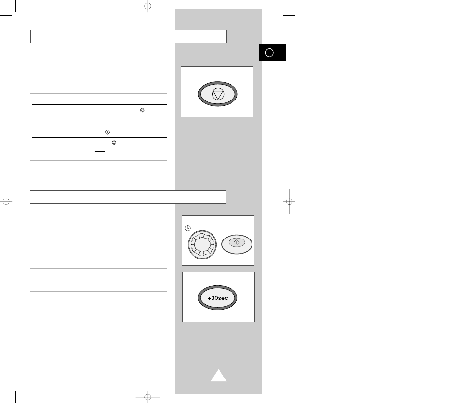 Stopping the cooking, Adjusting the cooking time | Samsung CM1019 User Manual | Page 13 / 24