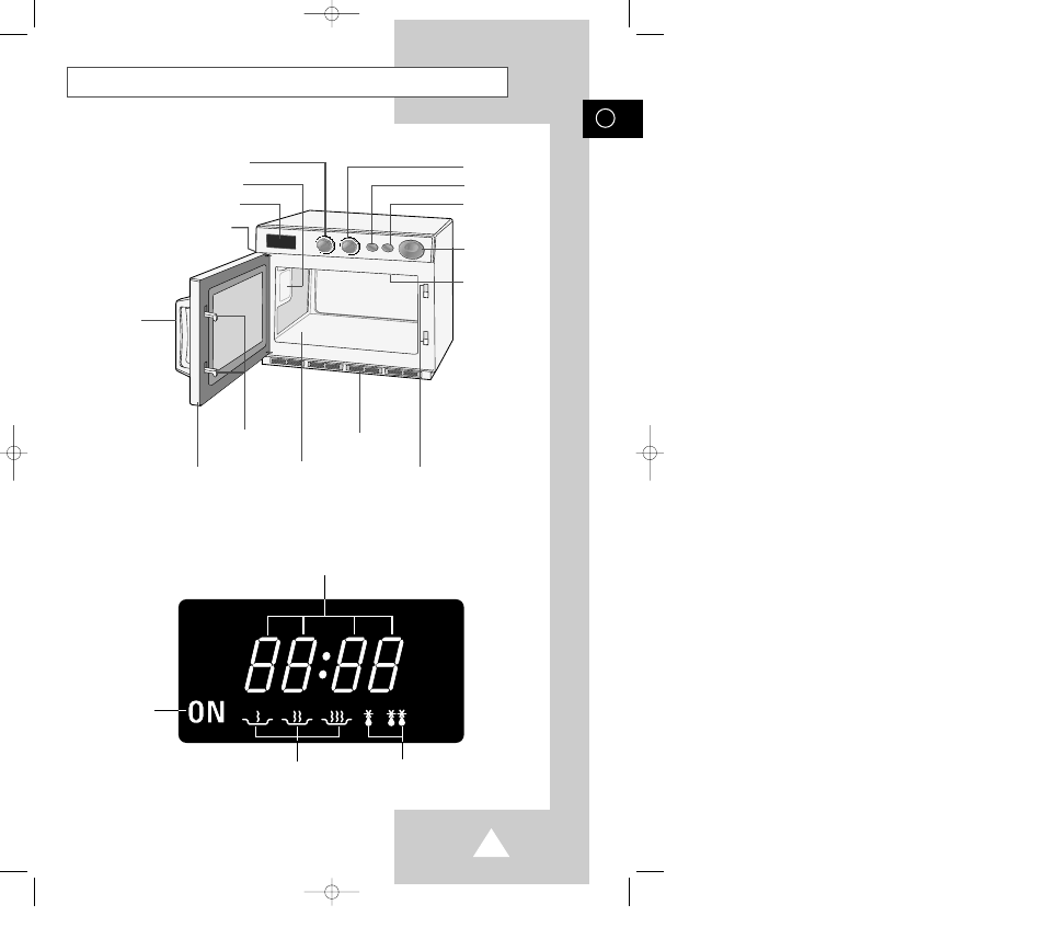 Oven, Display | Samsung CM1019 User Manual | Page 3 / 24