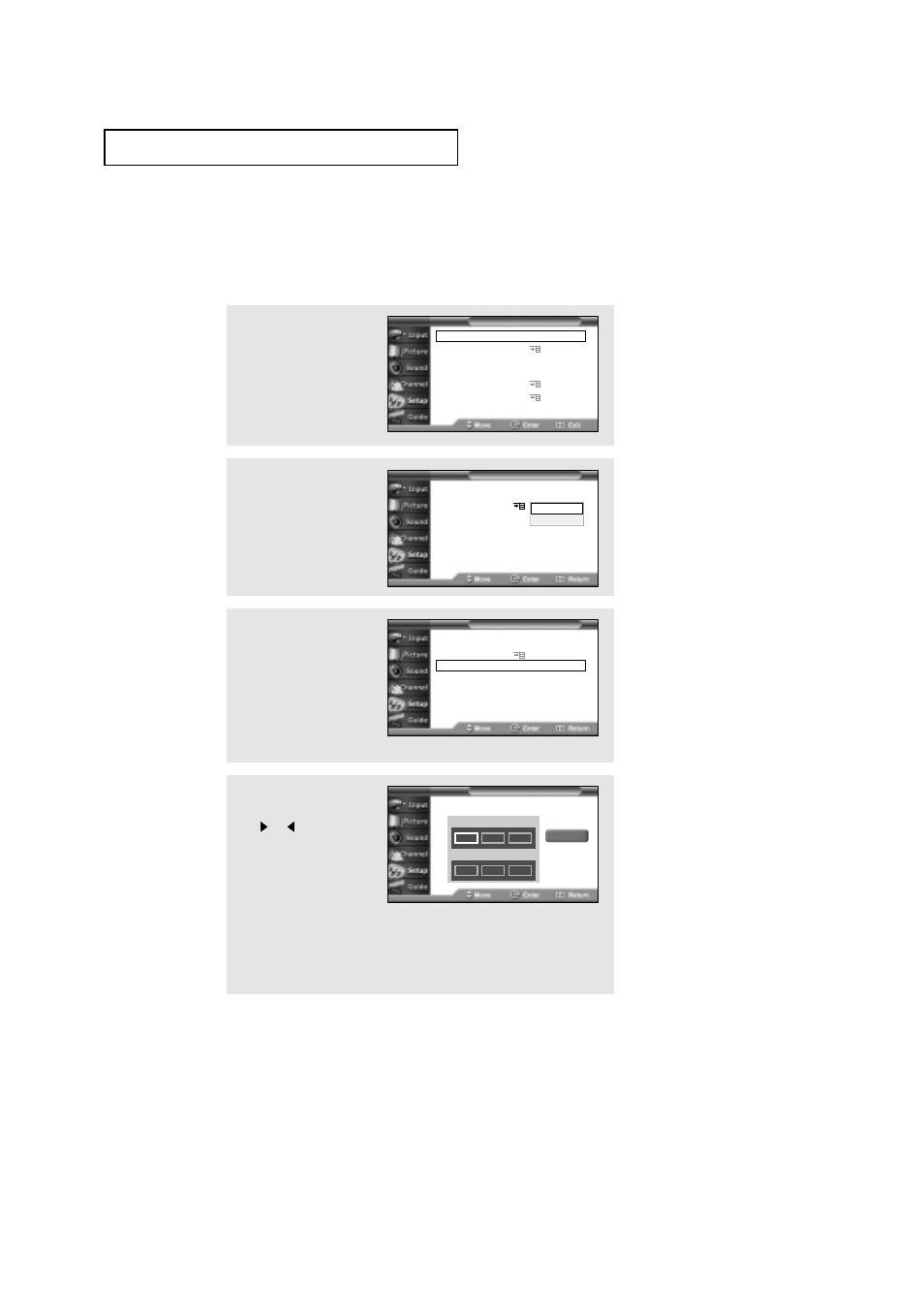 Setting the clock | Samsung HCN529W User Manual | Page 44 / 84
