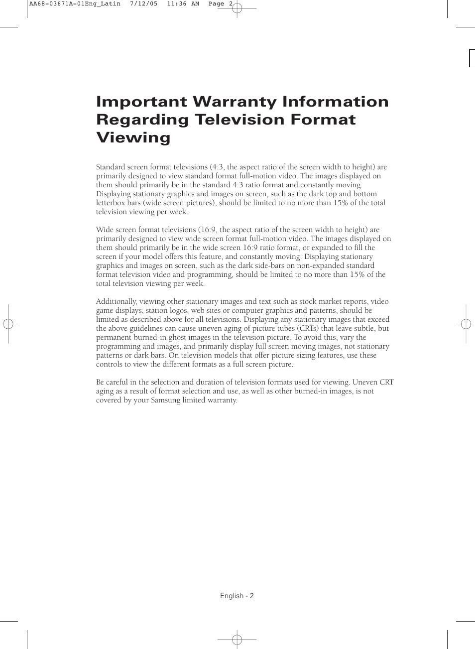 Samsung CL21M2 User Manual | Page 2 / 60