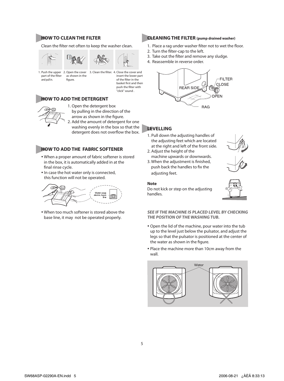 Samsung SW68ASP User Manual | Page 6 / 12