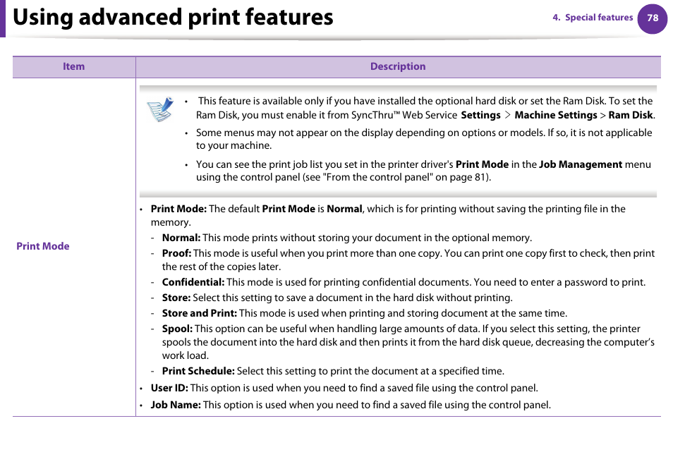 Using advanced print features | Samsung ML-331X User Manual | Page 181 / 245