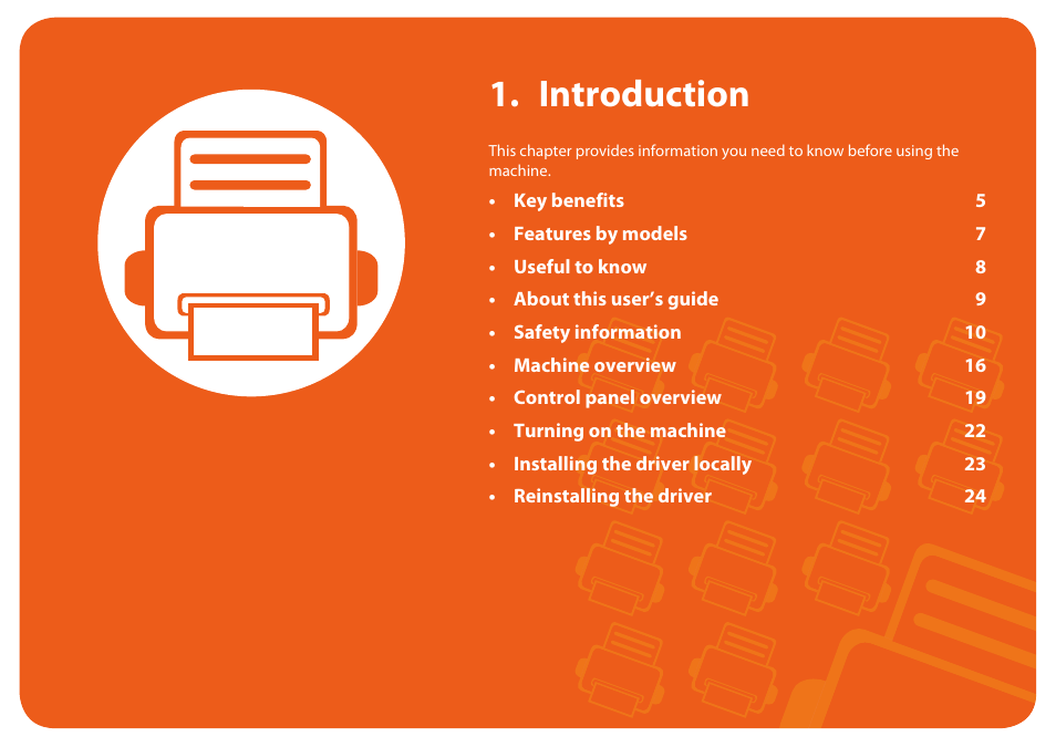 Introduction | Samsung ML-331X User Manual | Page 4 / 245