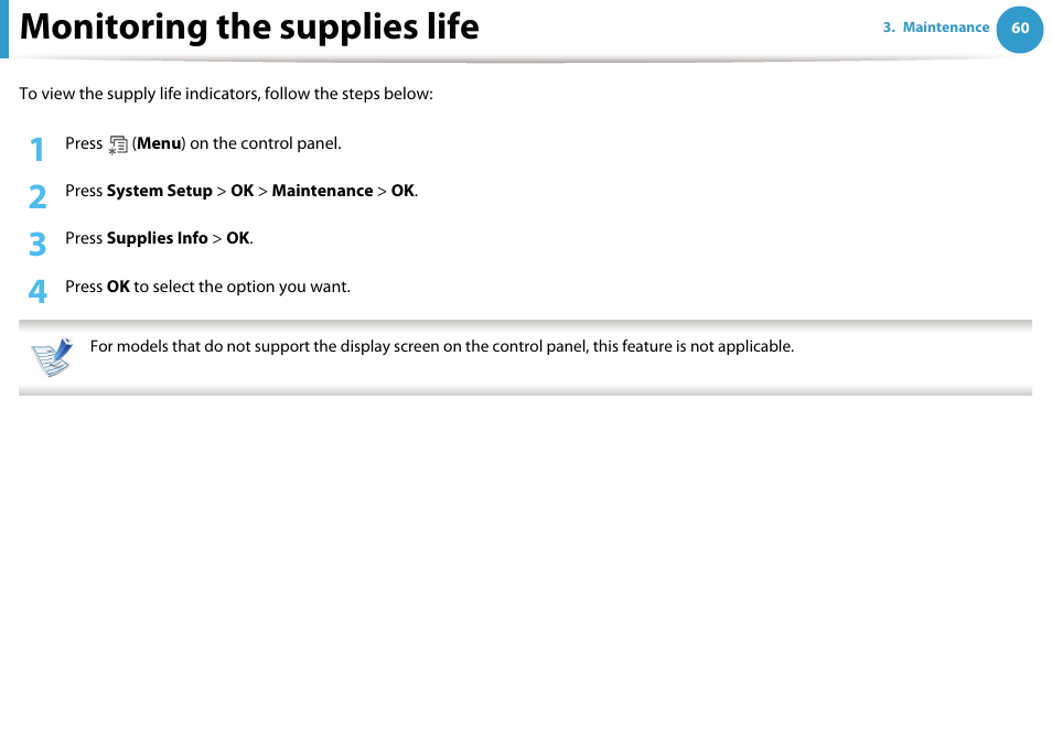 Monitoring the supplies life | Samsung ML-331X User Manual | Page 58 / 245