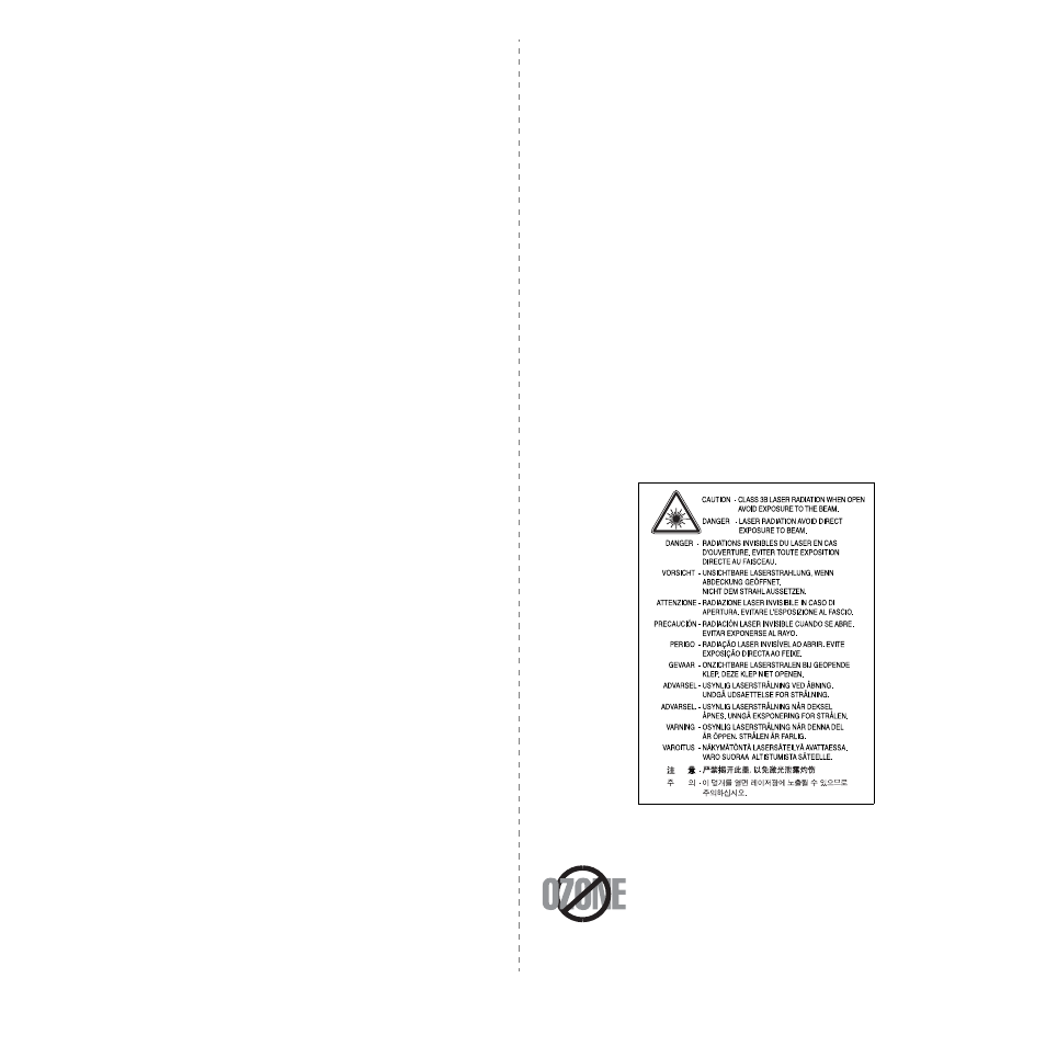 Important precautions and safety information, Laser safety statement, Ozone safety | Samsung SCX-4321 User Manual | Page 8 / 118