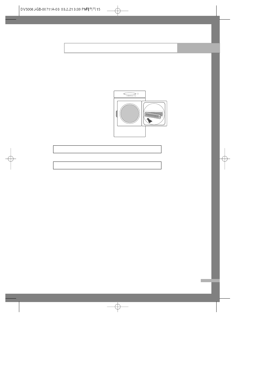 Care and cleaning, Cleaning the filter, Dryer exterior | Samsung DV5006 User Manual | Page 15 / 18