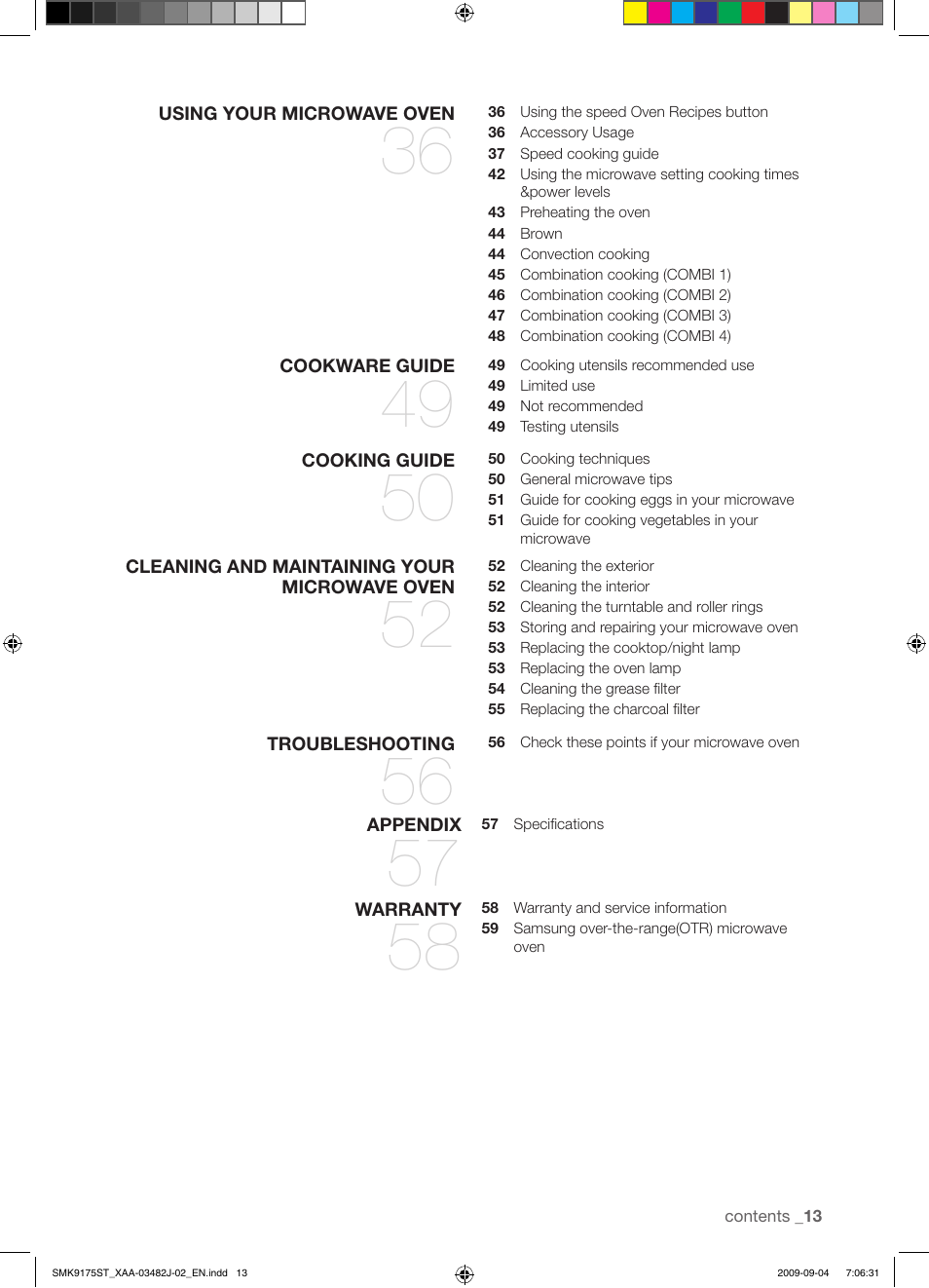 Samsung SMK9175ST User Manual | Page 13 / 60