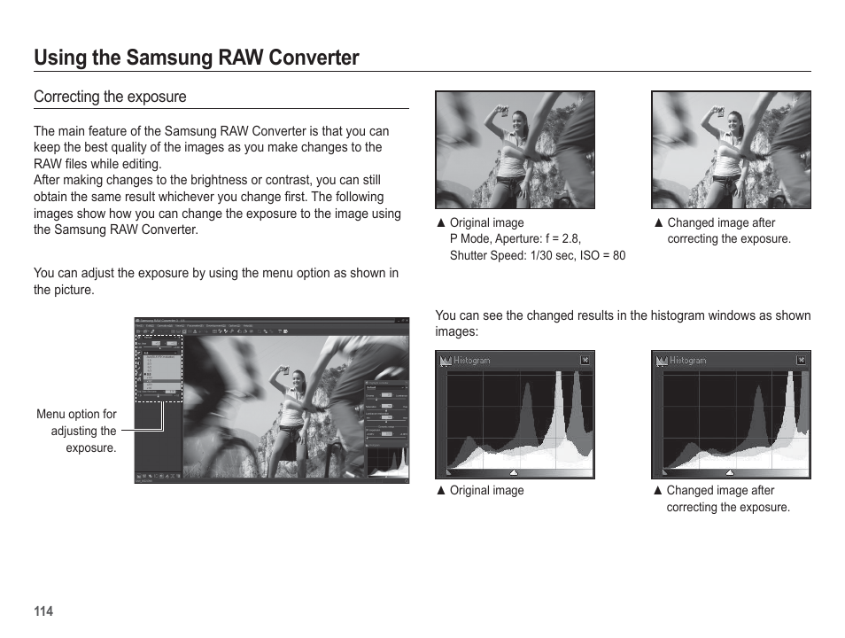Using the samsung raw converter | Samsung WB5500 User Manual | Page 115 / 120