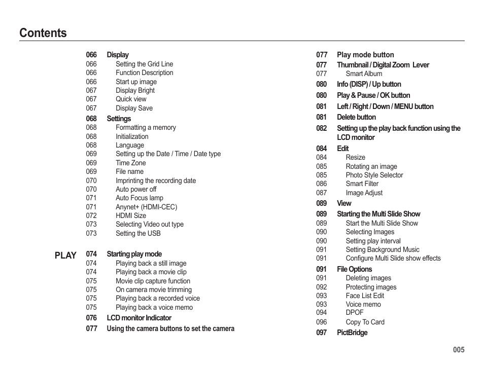 Samsung WB5500 User Manual | Page 6 / 120