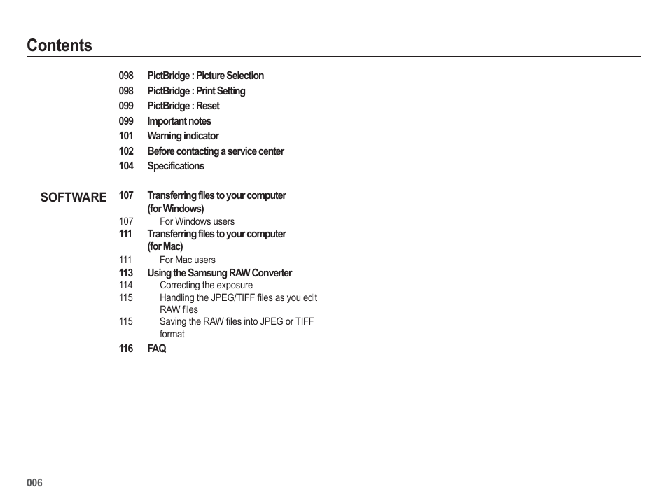 Samsung WB5500 User Manual | Page 7 / 120