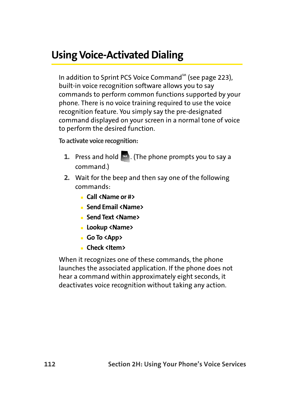 Using voice-activated dialing | Samsung A900 User Manual | Page 136 / 272