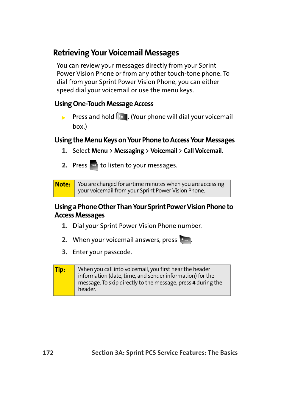 Retrieving your voicemail messages | Samsung A900 User Manual | Page 196 / 272