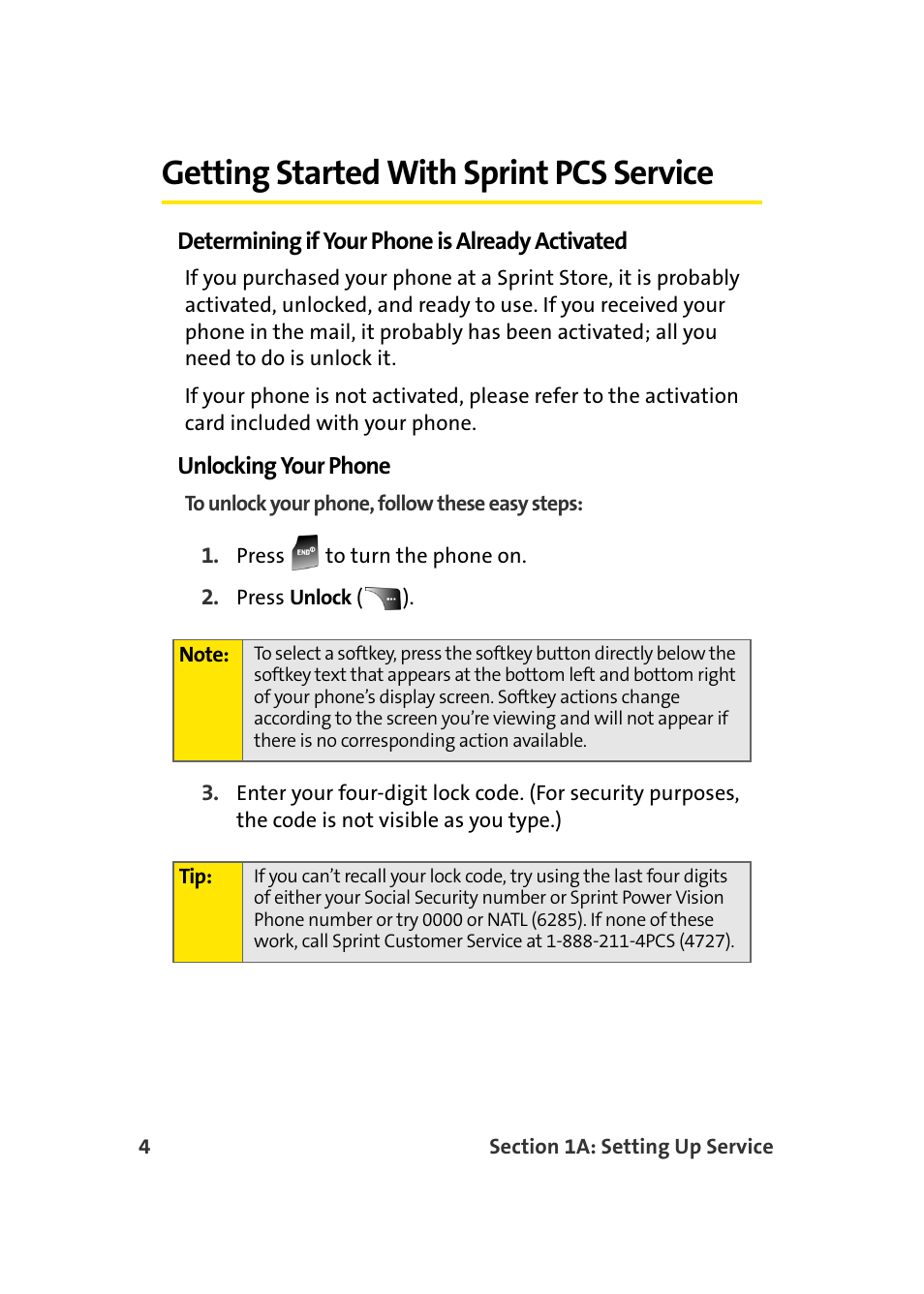 Getting started with sprint pcs service | Samsung A900 User Manual | Page 28 / 272