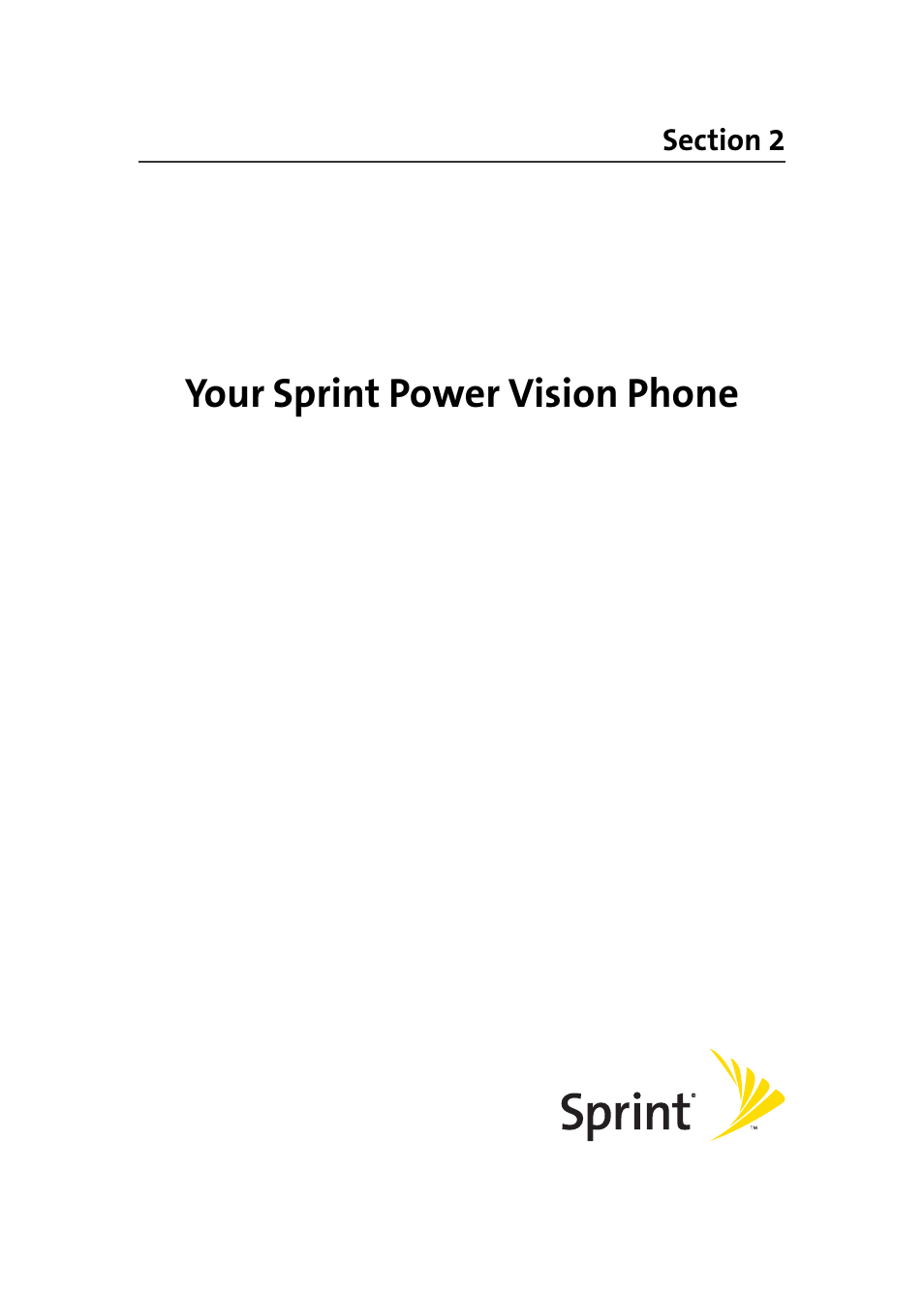 Your sprint power vision phone, Section 2: your sprint power vision phone | Samsung A900 User Manual | Page 35 / 272