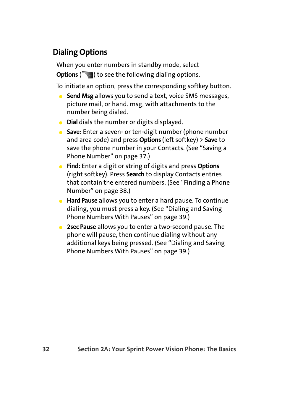 Dialing options | Samsung A900 User Manual | Page 56 / 272