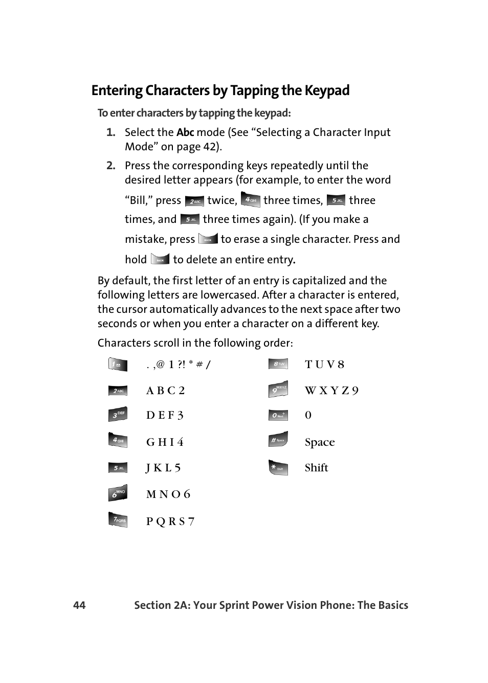 Entering characters by tapping the keypad | Samsung A900 User Manual | Page 68 / 272