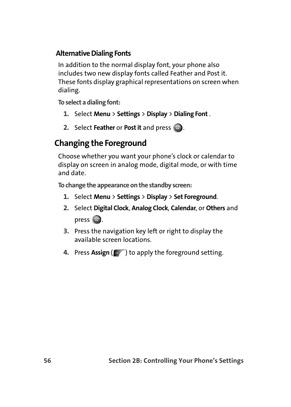 Changing the foreground | Samsung A900 User Manual | Page 80 / 272