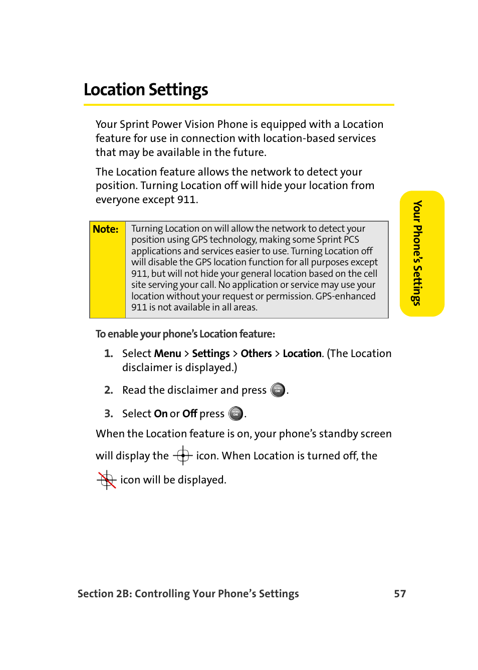 Location settings | Samsung A900 User Manual | Page 81 / 272