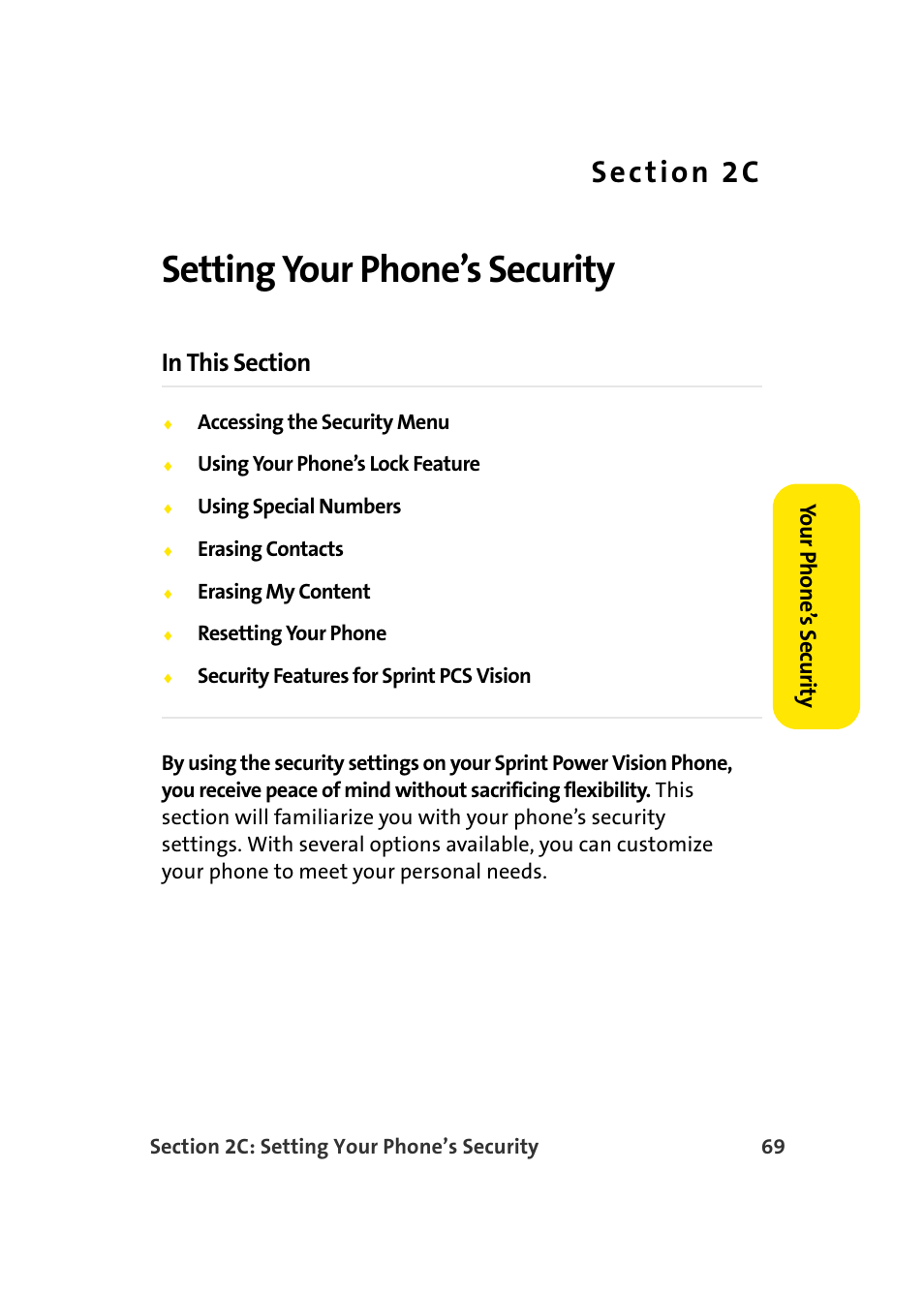 Setting your phone’s security, 2c. setting your phone’s security | Samsung A900 User Manual | Page 93 / 272