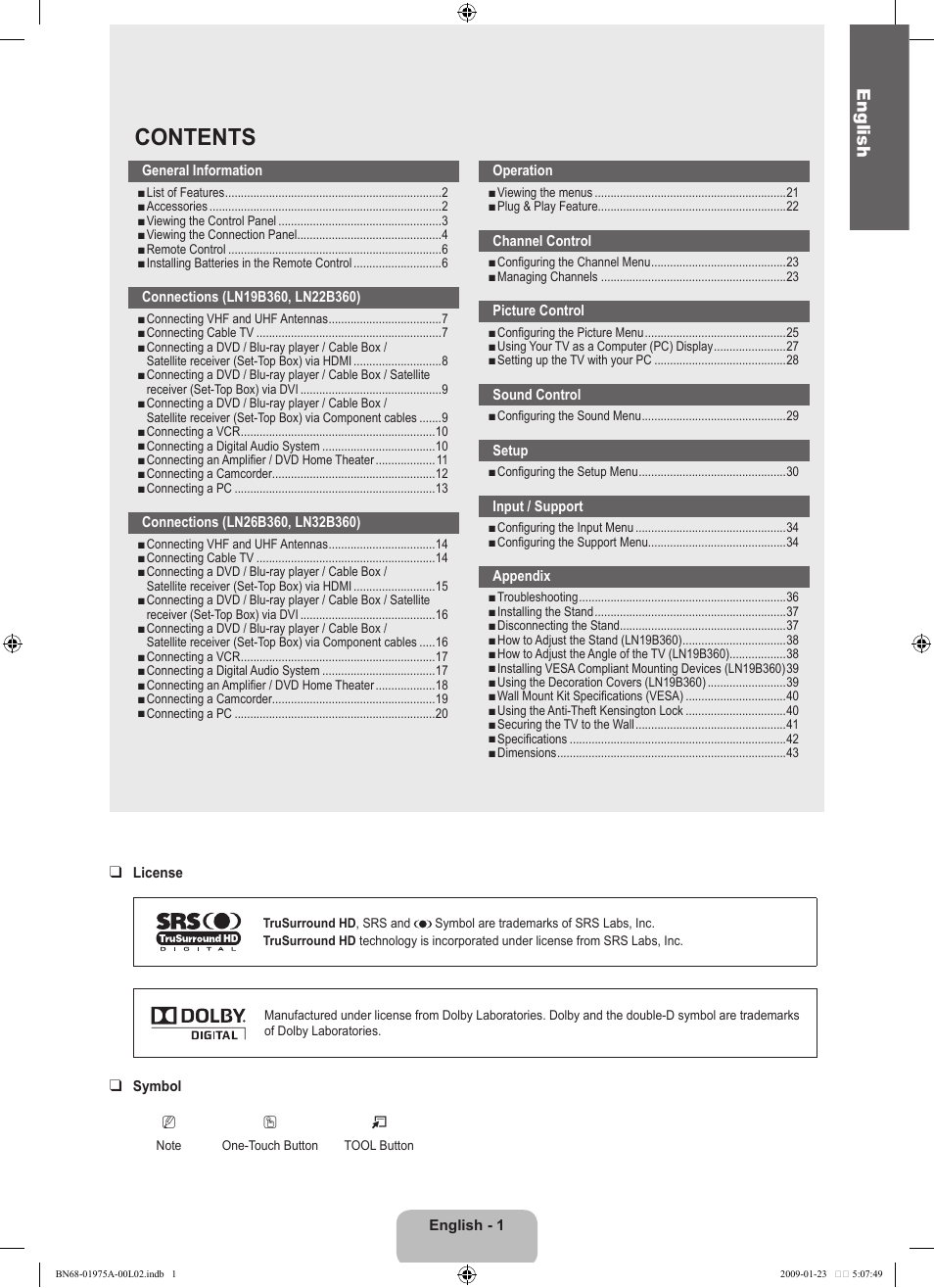 Samsung BN68-01975A-01 User Manual | Page 3 / 93
