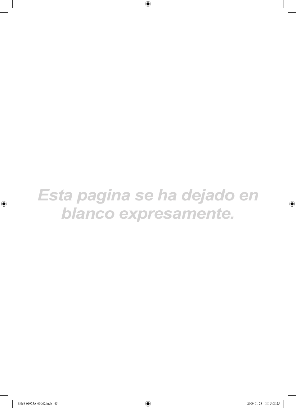 Esta pagina se ha dejado en blanco expresamente | Samsung BN68-01975A-01 User Manual | Page 93 / 93