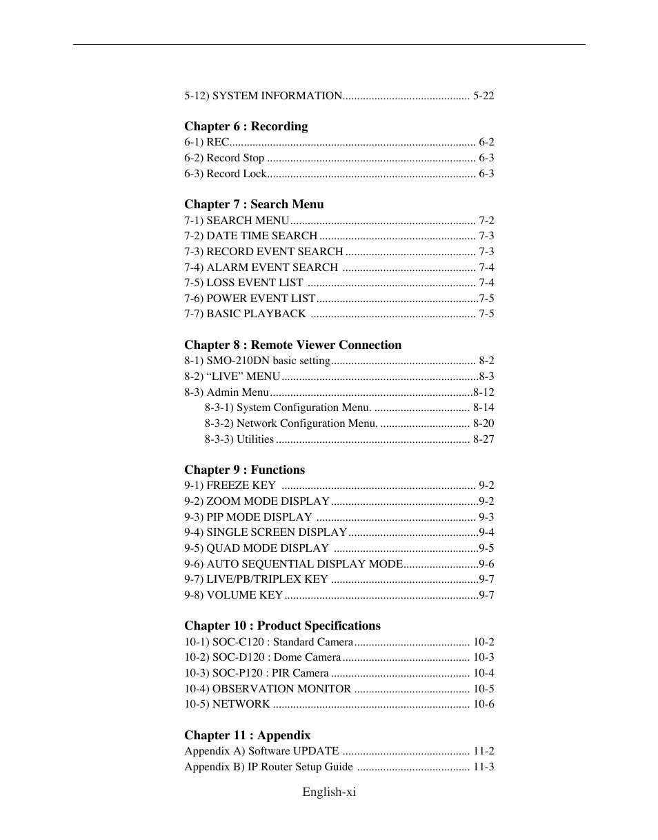 Samsung SMO-210DN User Manual | Page 11 / 138