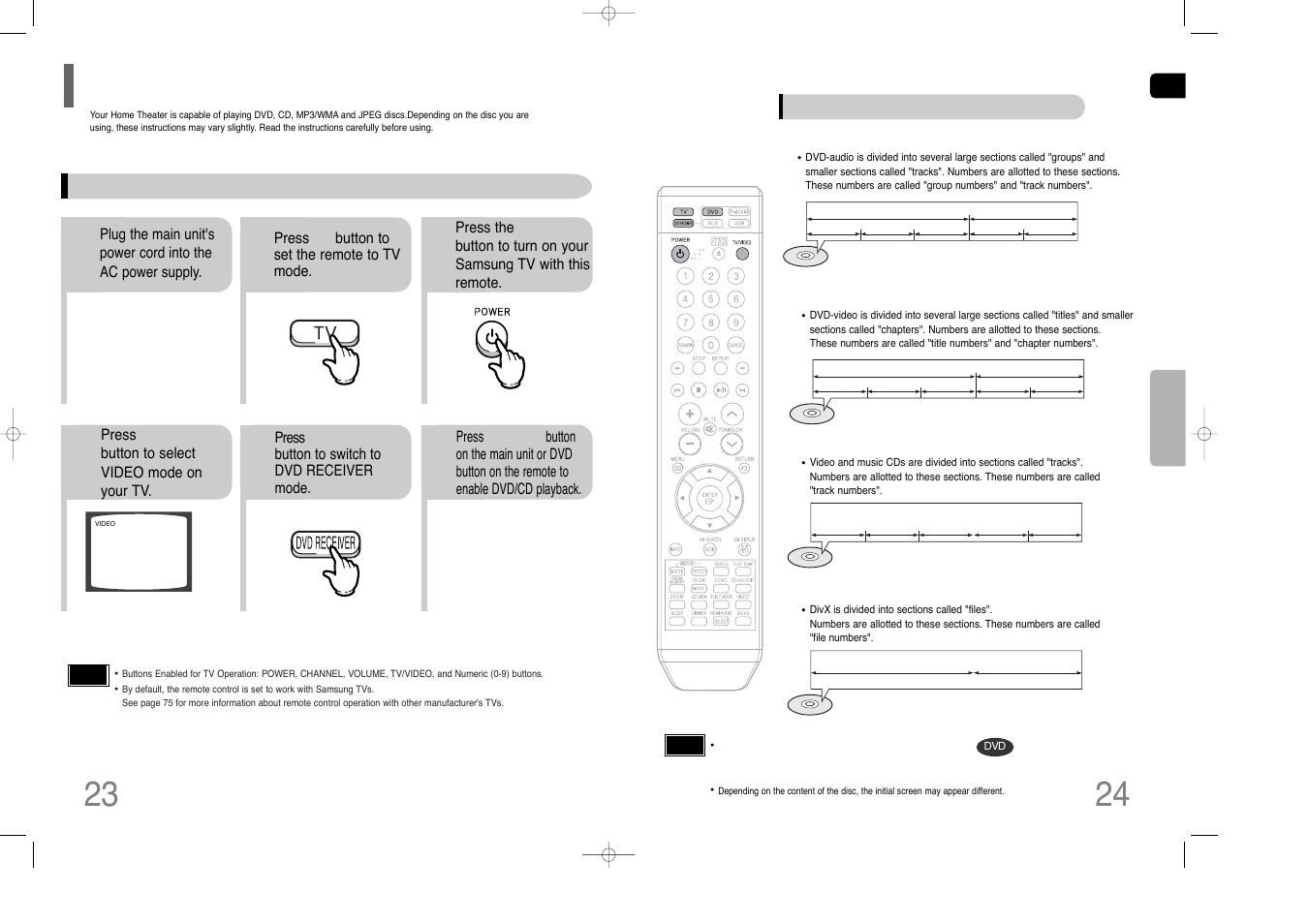 Before using your home theater | Samsung HT-Q70 User Manual | Page 13 / 43