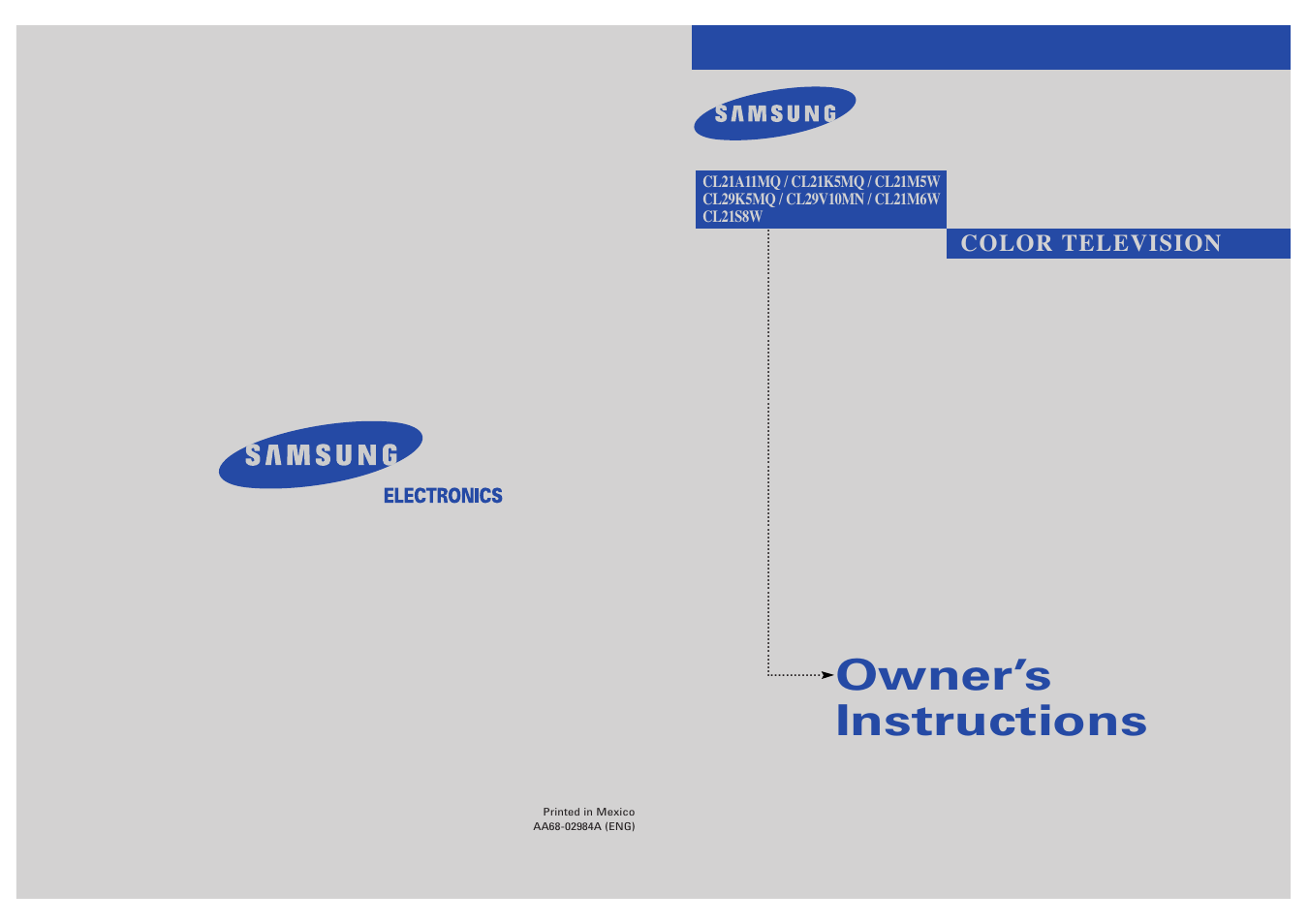 Samsung CL21M6W User Manual | 54 pages