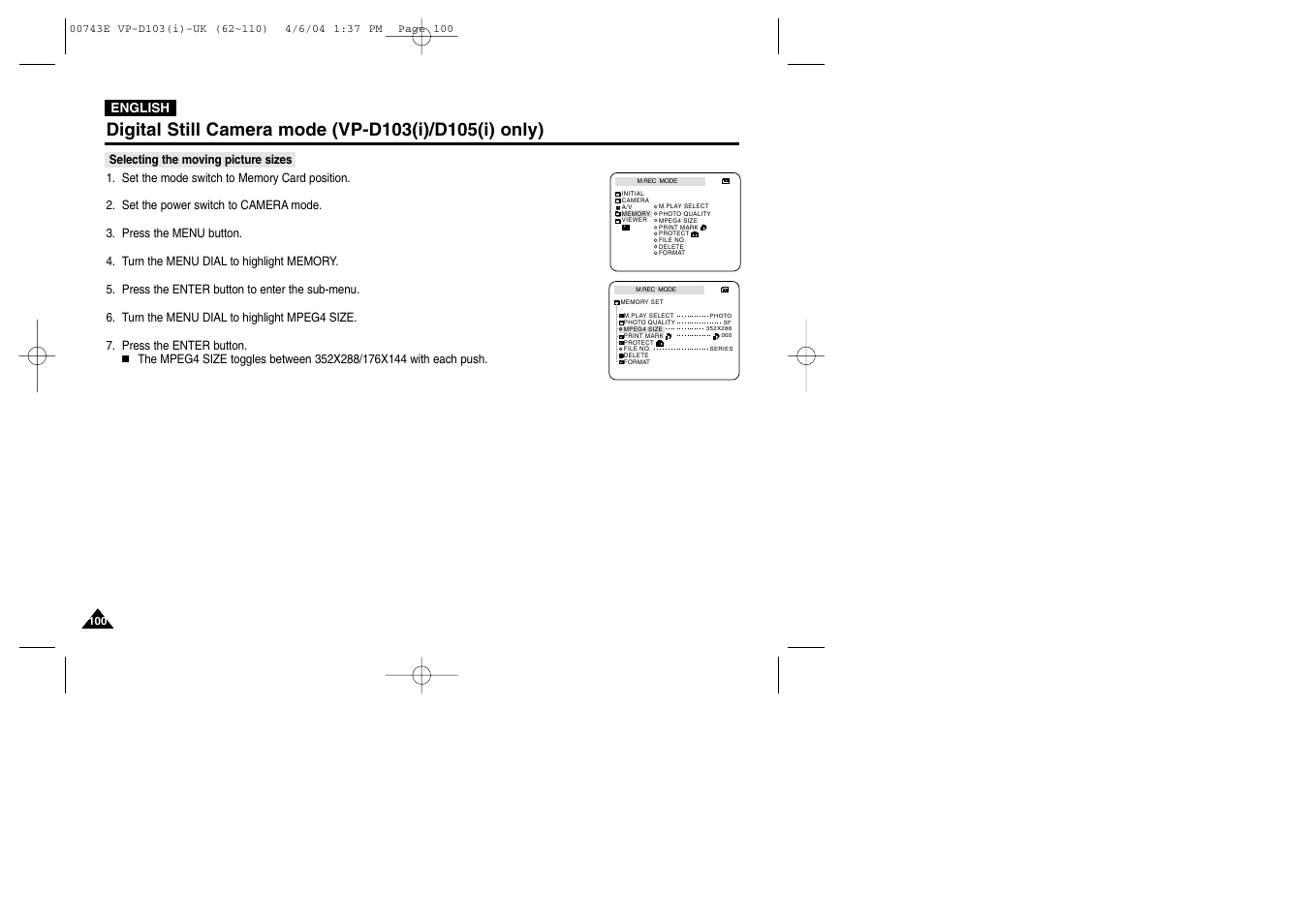 Samsung D103 User Manual | Page 100 / 114