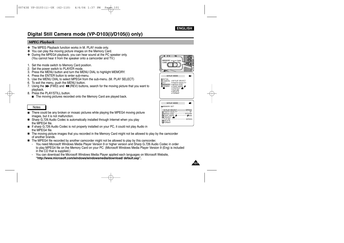 Samsung D103 User Manual | Page 101 / 114