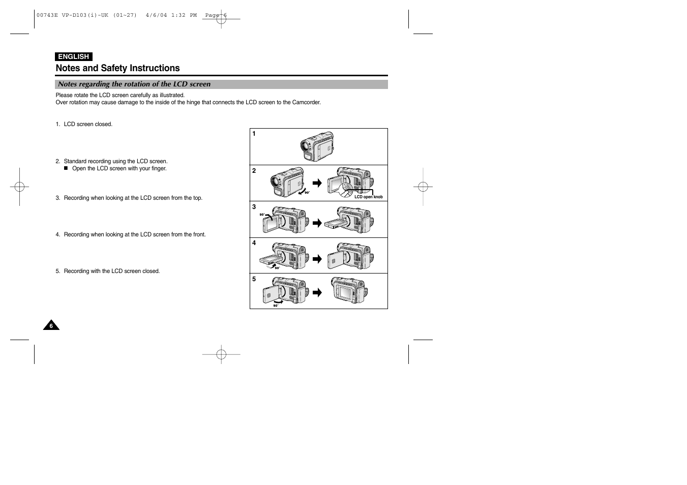 Samsung D103 User Manual | Page 6 / 114