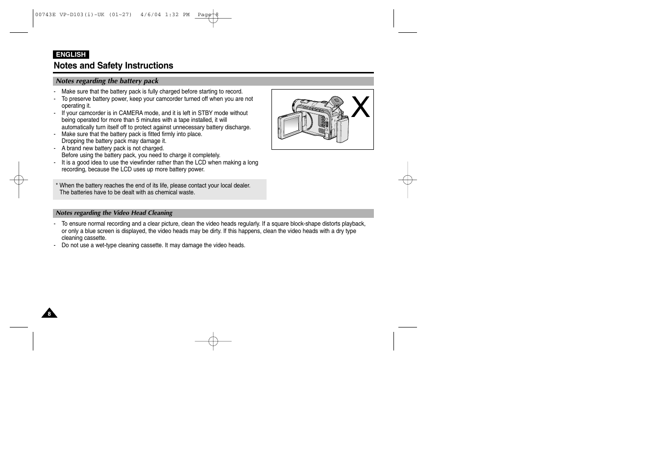 Samsung D103 User Manual | Page 8 / 114