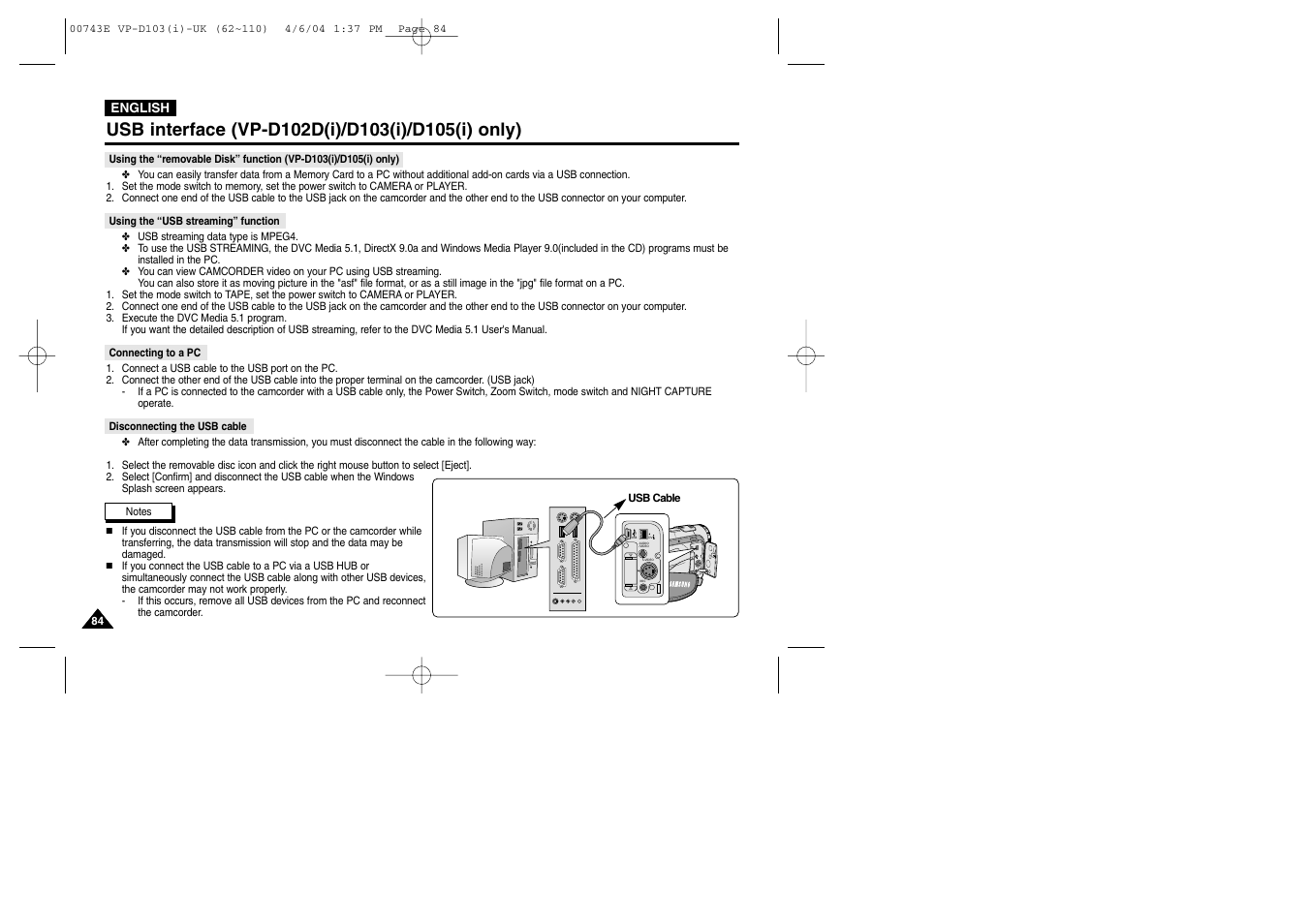 Samsung D103 User Manual | Page 84 / 114