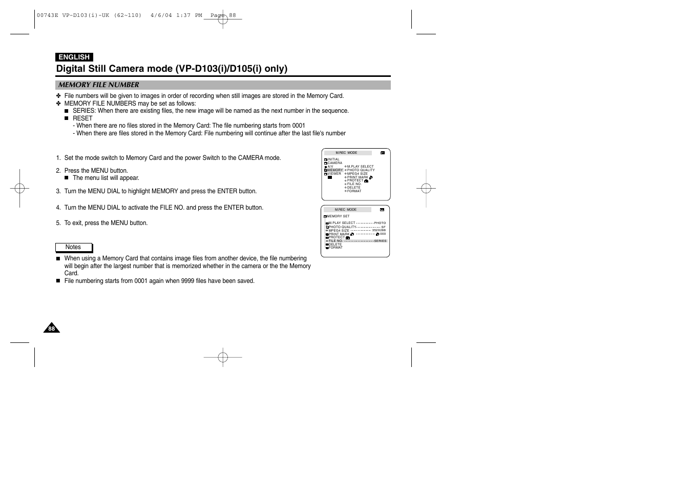 Samsung D103 User Manual | Page 88 / 114