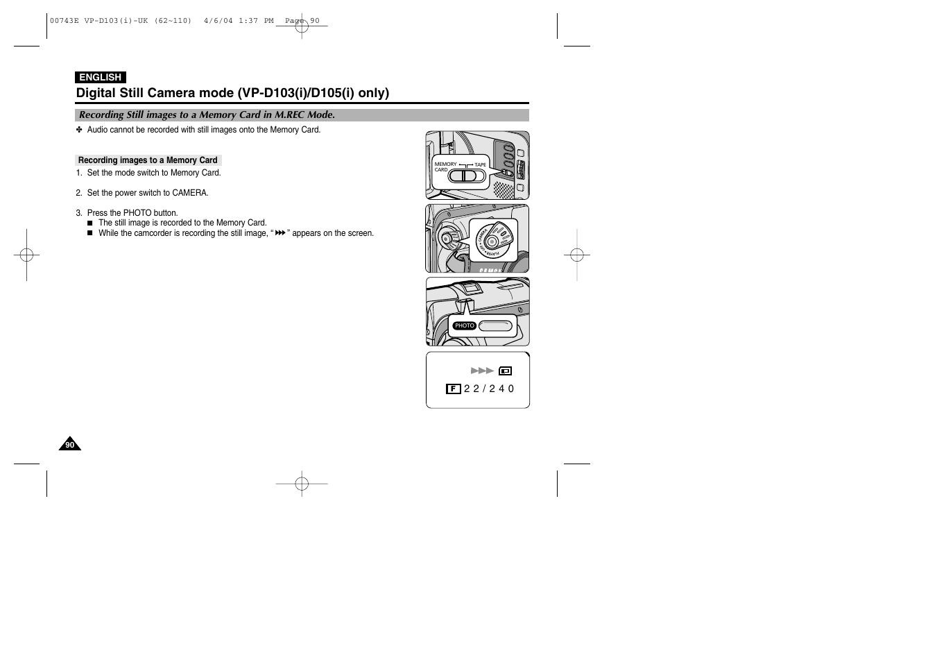 Samsung D103 User Manual | Page 90 / 114