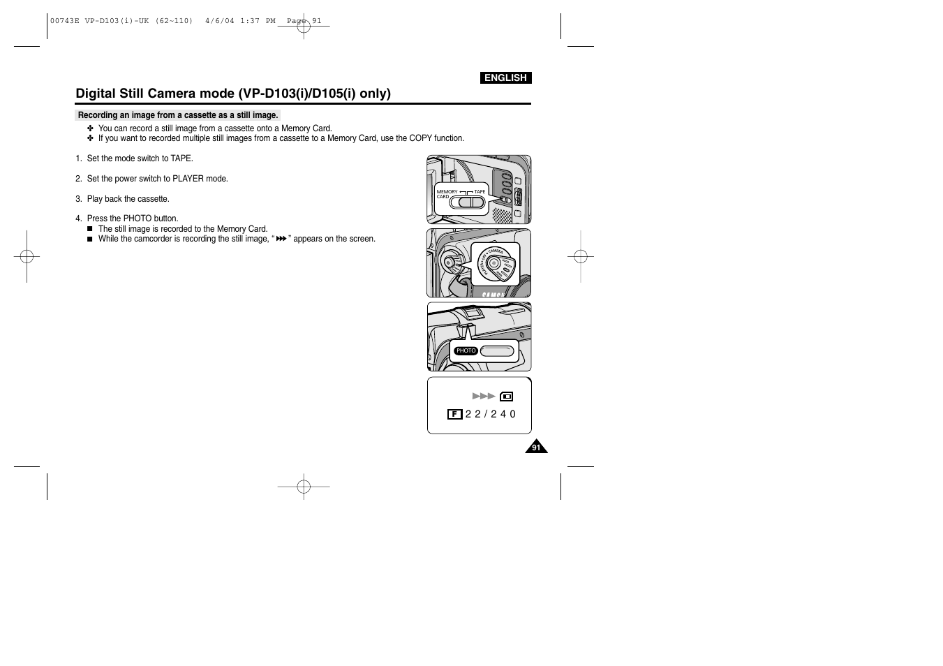 Samsung D103 User Manual | Page 91 / 114