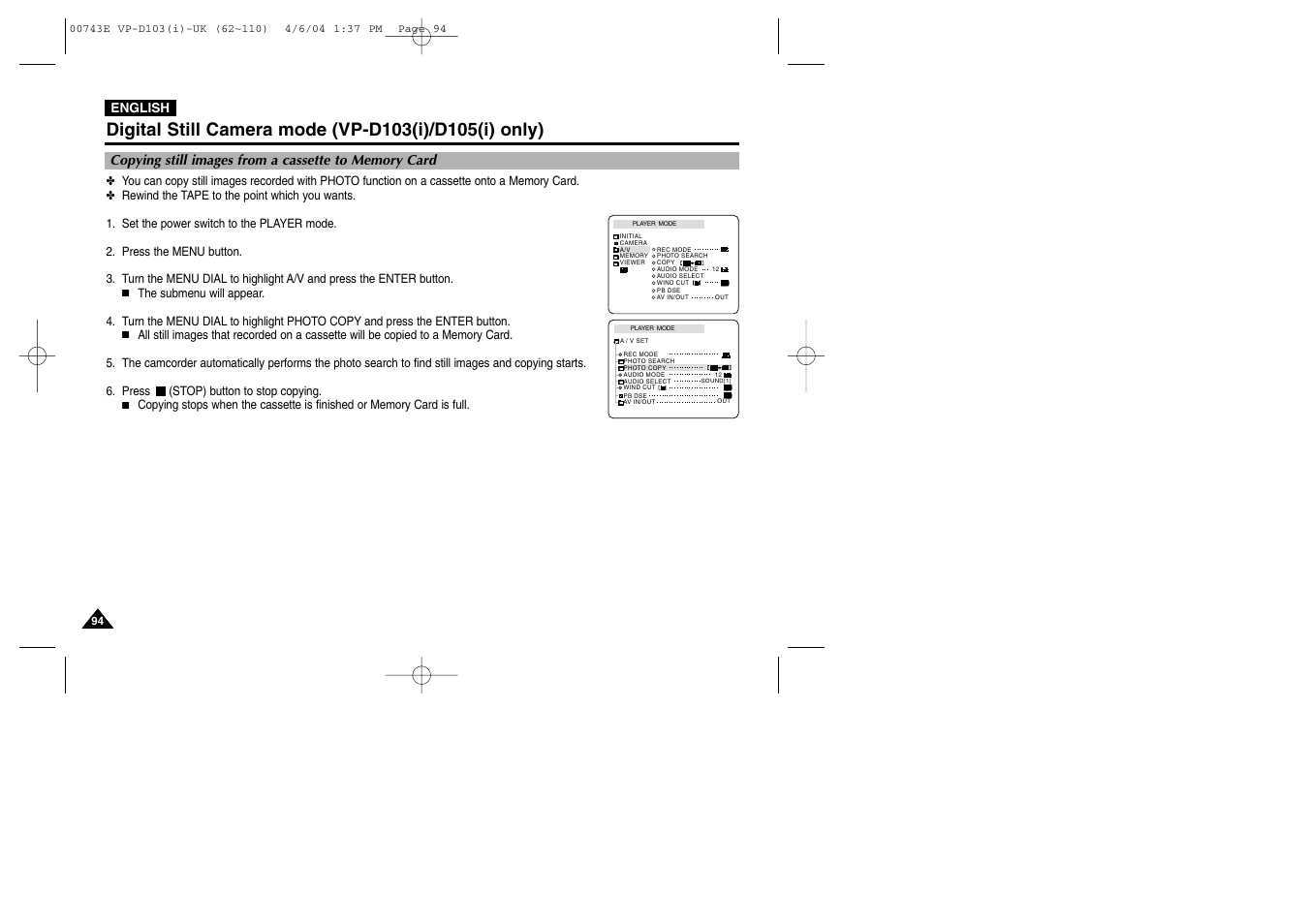 Samsung D103 User Manual | Page 94 / 114